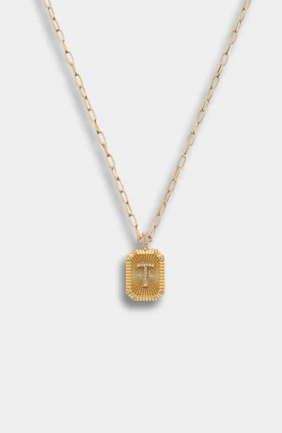 Stella & Dot Heirloom Initial Pendant Necklace In Gold