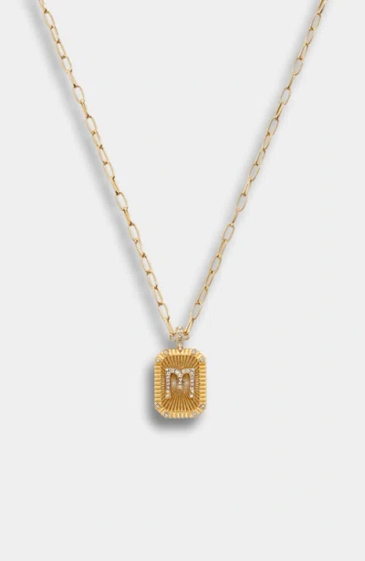 Stella & Dot Heirloom Initial Pendant Necklace In Gold