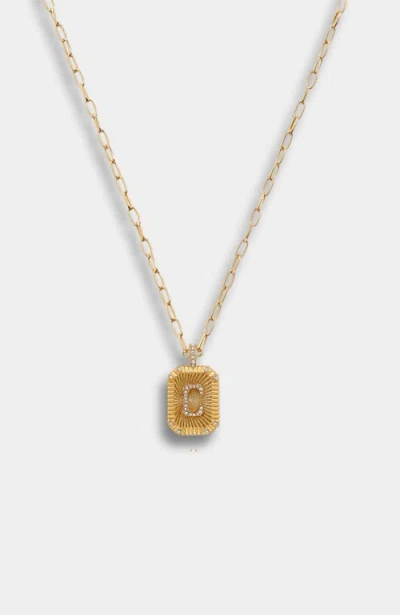 Stella & Dot Heirloom Initial Pendant Necklace In Gold