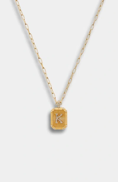 Stella & Dot Heirloom Initial Pendant Necklace In Gold