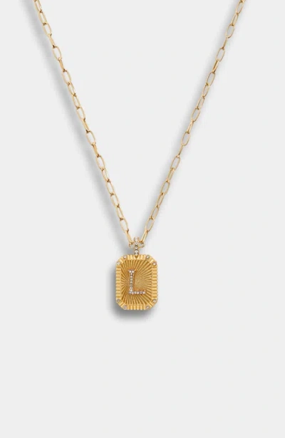 Stella & Dot Heirloom Initial Pendant Necklace In Gold