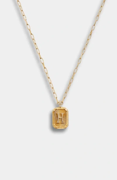 Stella & Dot Heirloom Initial Pendant Necklace In Gold