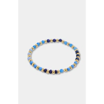 Stella & Dot Kate Gemstone Beaded Bracelet In Metallic