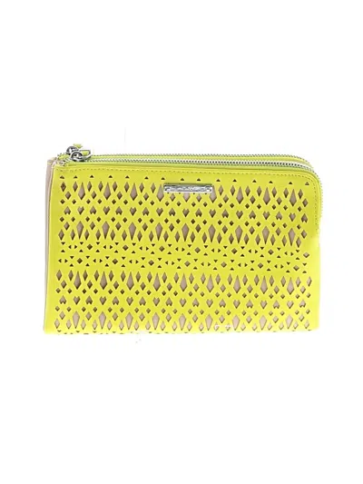Pre-owned Stella & Dot Leather Clutch In Yellow