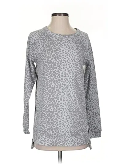 Pre-owned Stella & Dot Long Sleeve T-shirt In Silver