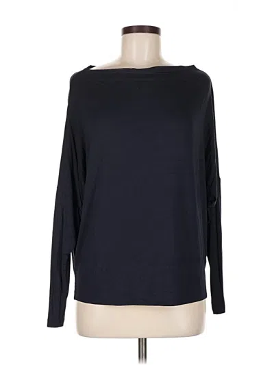 Pre-owned Stella & Dot Long Sleeve Top Black Boatneck Tops