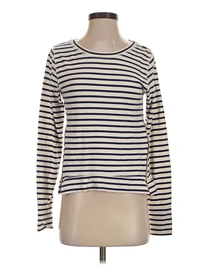 Pre-owned Stella & Dot Long Sleeve Top Ivory Boatneck Tops