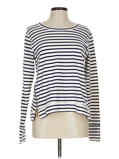 Pre-owned Stella & Dot Long Sleeve Top Ivory Boatneck Tops
