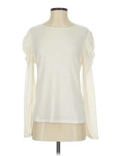 Pre-owned Stella & Dot Long Sleeve Top Ivory Turtleneck Tops