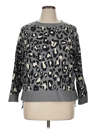 Pre-owned Stella & Dot Pullover Sweater In Gray