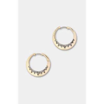 Stella & Dot Sol Hoop Earrings In Purple