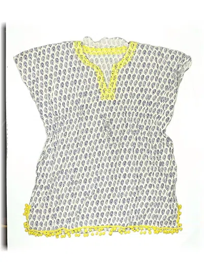 Pre-owned Stella & Dot Swimsuit Cover Up In Yellow