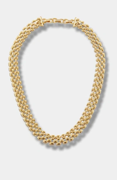 Stella & Dot Watch Link Necklace In Pink