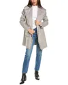 Stella + Lorenzo Whipstitch Jacket In Grey