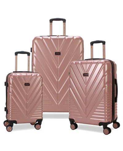 Stella Blanc Nova 3-pc. Hardside Expandable Spinner Luggage Set In Gold