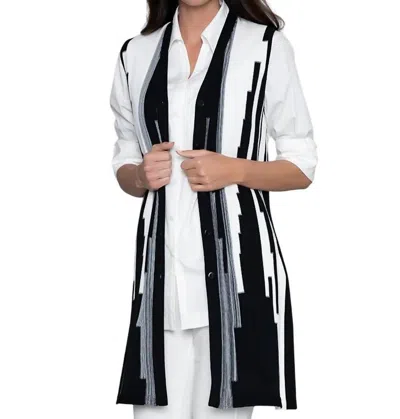 Stella Carakasi A-list Vest In Black/soft White In Multi