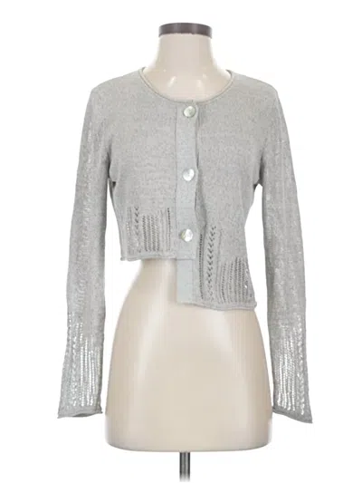 Pre-owned Stella Carakasi Cardigan Sweater In Silver