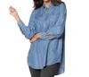 Stella Carakasi Classic Tencil Tunic In Medium Wash In Multi