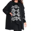 Stella Carakasi Cozy Up Coat In Black In Black