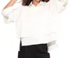 Stella Carakasi Days Like This Cropped Sweater In Soft White In White