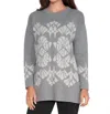 Stella Carakasi Eye Candy Sweater In Dark Gray/ Light Gray In Multi