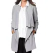 Stella Carakasi Far And Away Coat In Medium Gray In Multi