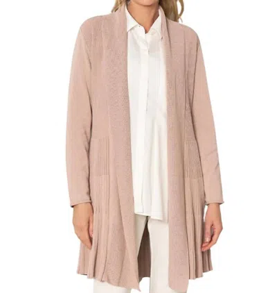 Stella Carakasi Go To Cardigan In Blush In Gold