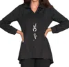 Stella Carakasi Inspired Shirt In Black In Black