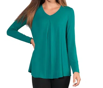 Stella Carakasi Just My Style Top In Peacock In Blue