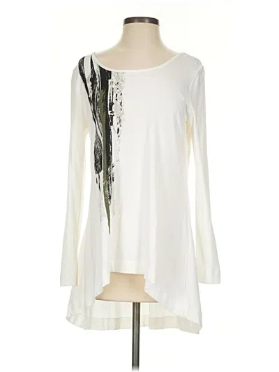 Pre-owned Stella Carakasi Long Sleeve Blouse In Ivory