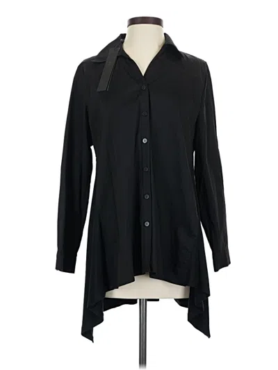 Pre-owned Stella Carakasi Long Sleeve Button Down Shirt In Black