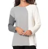 Stella Carakasi Modern Mix Sweater In Dark Gray/light Gray/ivory In Multi