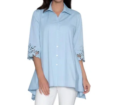Stella Carakasi Poetry Tunic In Chambray In Blue