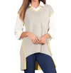 Stella Carakasi Reversible All You Need Vest In Light Gray/citron In Multi