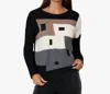 Stella Carakasi Spotlight Sweater In Black Color Block In Multi