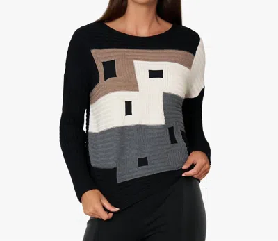Stella Carakasi Spotlight Sweater In Black Color Block In Multi