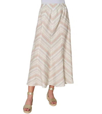 Stella Carakasi Striped On The Move Skirt In Yarn Dye Stripe In Neutral