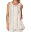 Stella Carakasi Striped Santorini Top In Yarn Dye Stripe In Multi