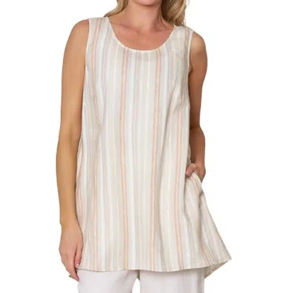 Stella Carakasi Striped Santorini Top In Yarn Dye Stripe In Neutral