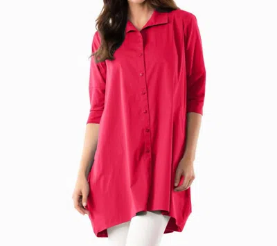 Stella Carakasi Tiburon Icon Tunic In Strawberry In Red