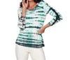 Stella Carakasi Tie Dyed Every Day Tee In Lagoon Tie Dye In Multi