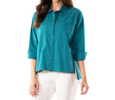 Stella Carakasi Wear Anywhere Shirt In Peacock In Blue