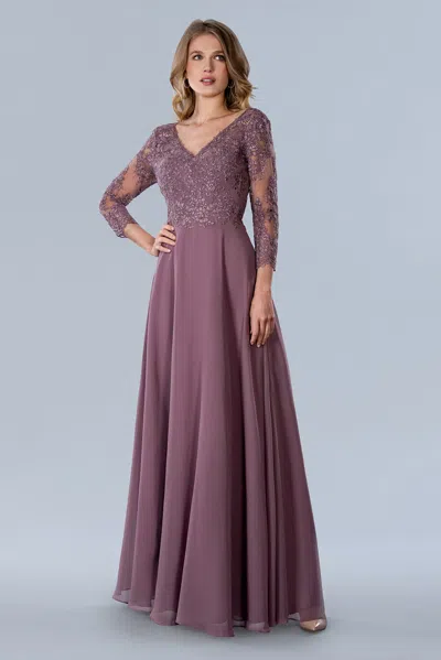 Stella Couture 23365 Long Mother Of The Bride Formal Dress In Purple
