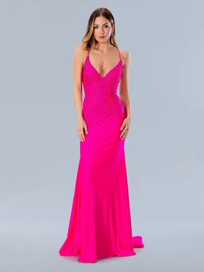 Stella Couture 24148 Prom Long Formal Dress In Pink