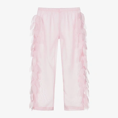Stella Cove Kids' Girls Pink Petals Beach Trousers