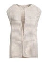 Stella Forest Woman Cardigan Beige Size Onesize Acrylic, Wool, Alpaca Wool, Viscose In Beige