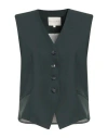Stella Forest Woman Tailored Vest Green Size 1 Polyester, Wool