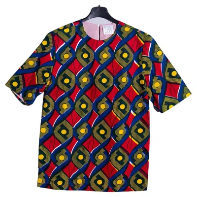 Pre-owned Stella Jean African-style T-shirt In Red And Blue