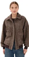 Stella Jean Bomber Jacket Brown In Brown