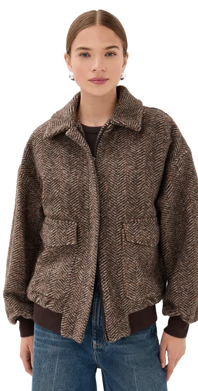 Stella Jean Bomber Jacket Brown